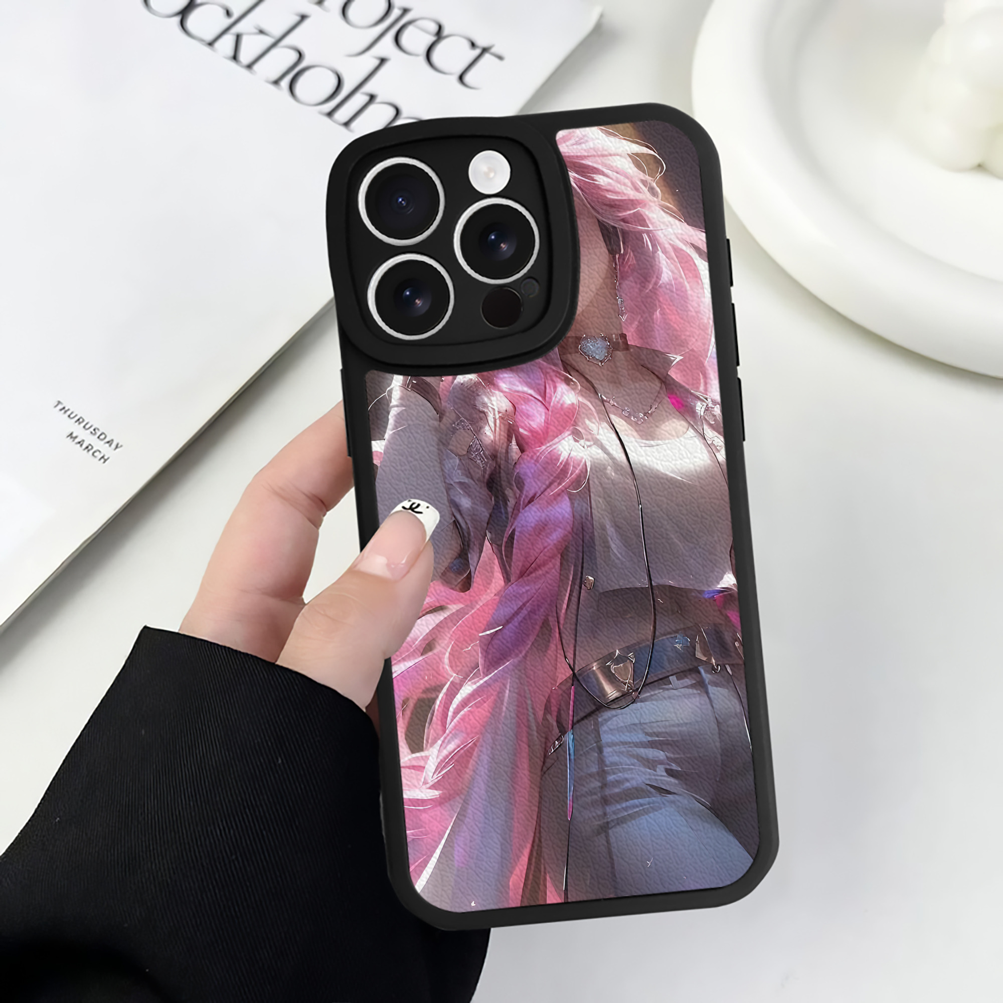 （画像用） リーグ・オブ・レジェンド League of Legends LOL 【iPhone 16シリーズ対応】シリコンスマホケース（レザー調） 材質：シリコン